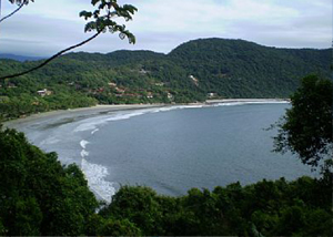 Praia do Iporanga no Guarujá