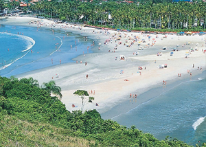 Praia de Pernambuco no Guarujá